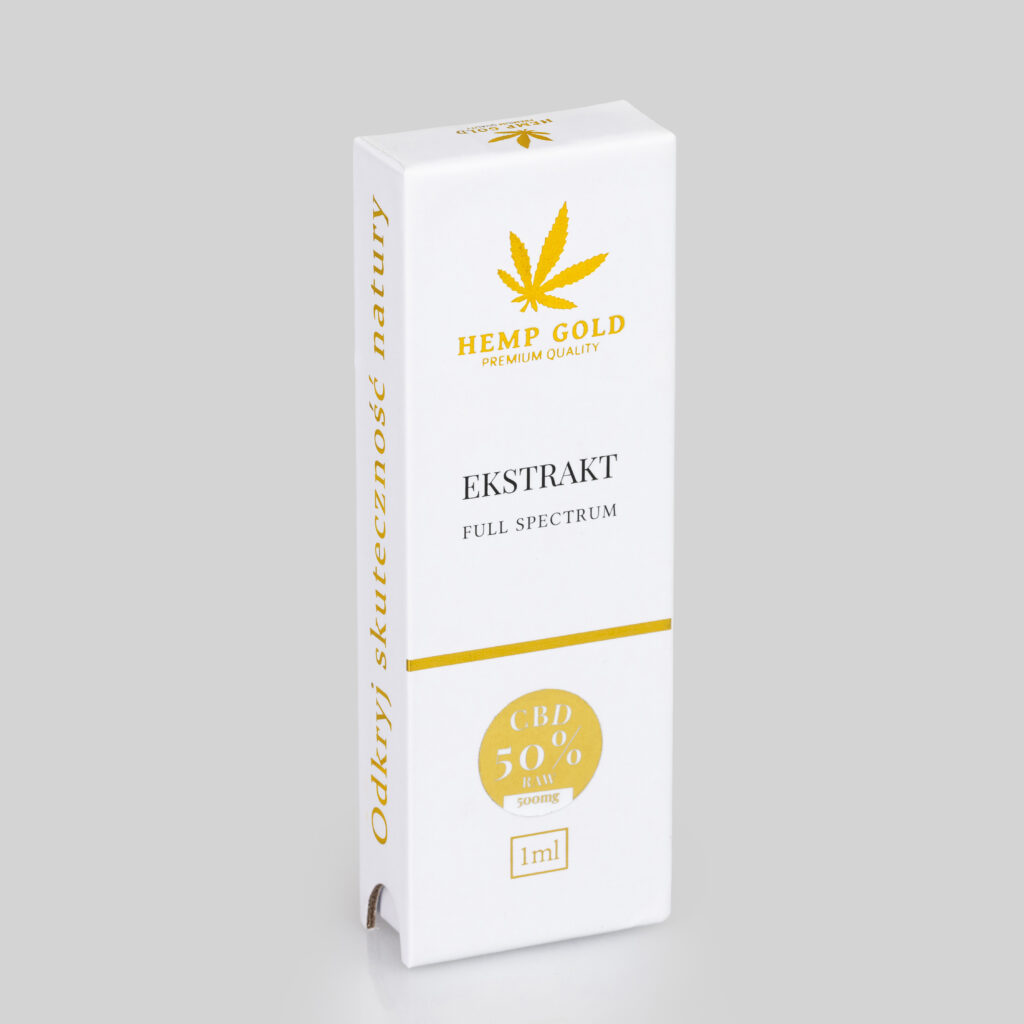 Ekstrakt CBD 50% RAW Full Spectrum – 1 ml