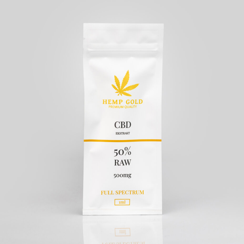 Ekstrakt CBD 50% RAW Full Spectrum – 1 ml
