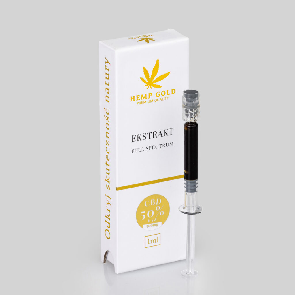 Ekstrakt CBD 50% RAW Full Spectrum – 1 ml