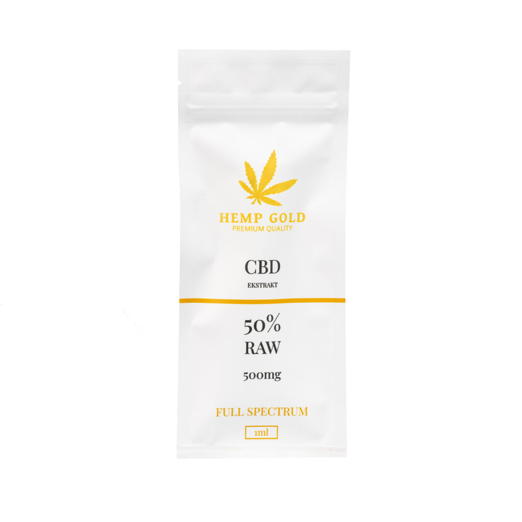 Ekstrakt CBD 50% RAW Full Spectrum – 1 ml