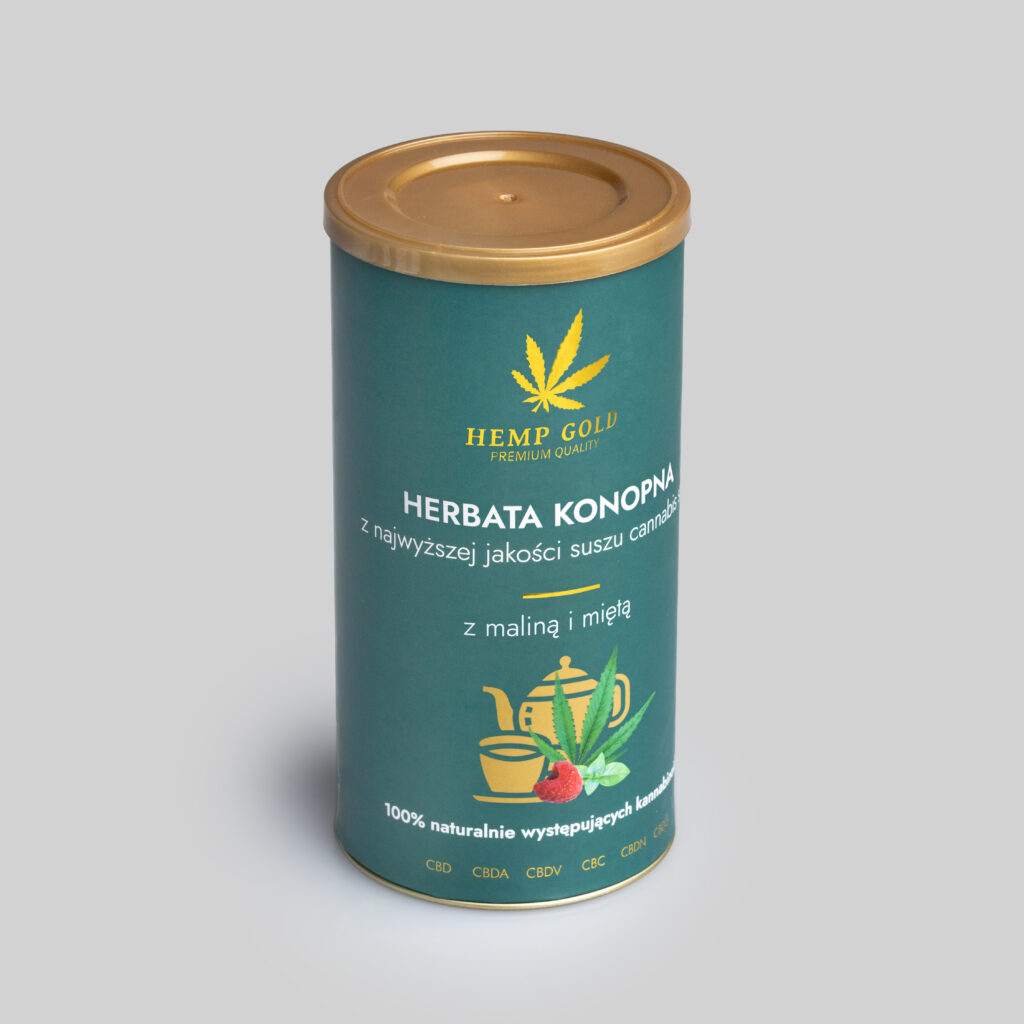 Herbata konopna z maliną i miętą – 70 g