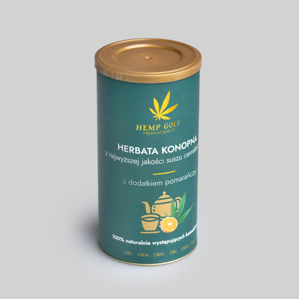 Herbata konopna z dodatkiem pomarańczy – 70 g