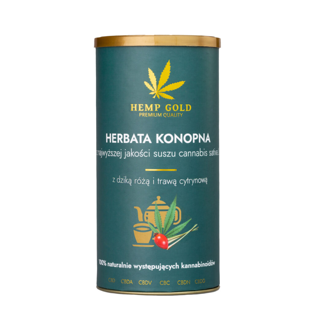 Herbata konopna z dziką różą i trawą cytrynową – 70 g