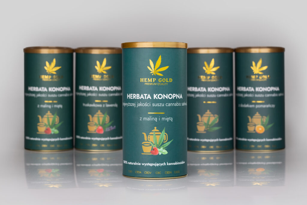Herbata konopna z maliną i miętą – 70 g