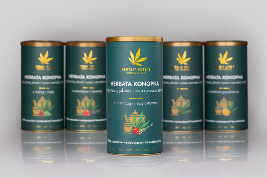Herbata konopna z dziką różą i trawą cytrynową – 70 g