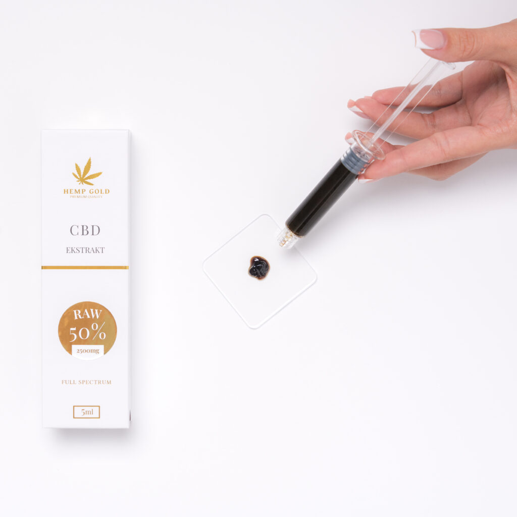 Ekstrakt CBD 50% RAW Full Spectrum – 5 ml