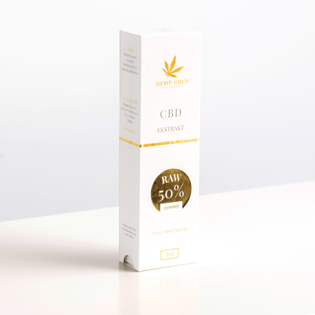 Ekstrakt CBD 50% RAW Full Spectrum – 5 ml